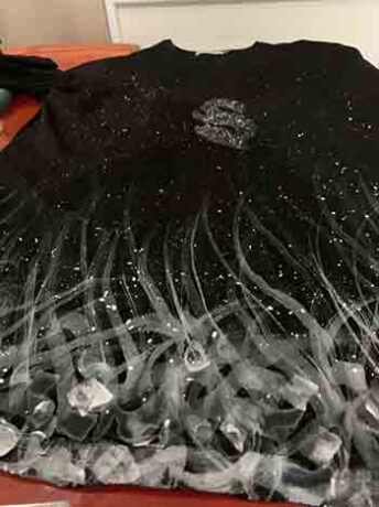 کاستوم تیشرت رنگ پفکی برجسته