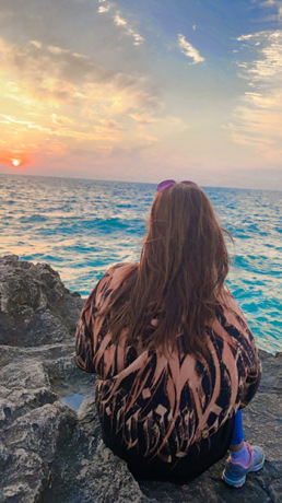 کاستوم روی پانچو زنانه