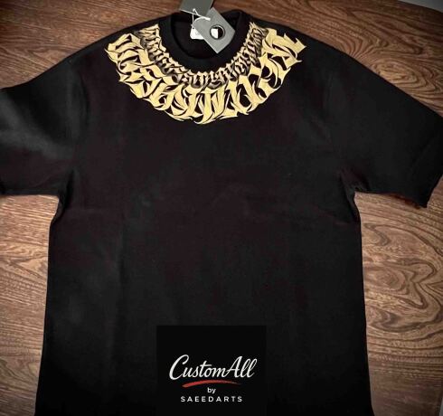 کالیگرافی روی تیشرت 