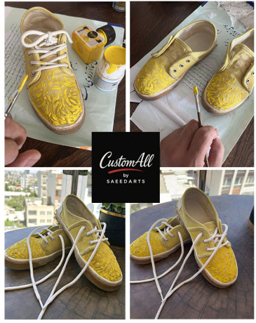 کاستوم و نقاشی روی کفش