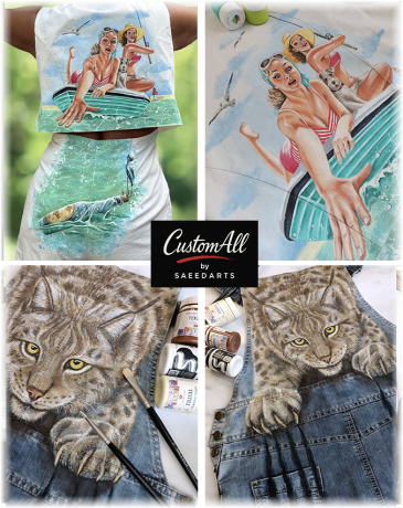 نقاشی روی لباس 