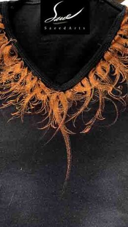 کاستوم طرح گل و مرغ روی تیشرت